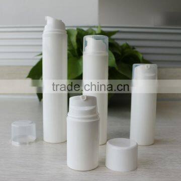 Wholesale transparent white black pp airless bottle, 30ml 200ml airless lotion bottle, cosmetic airless pump bottle