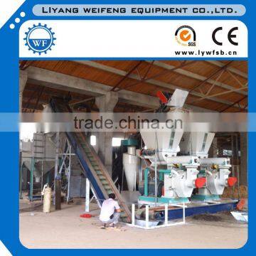 rice husk sawdust straw hay pellet making machine line