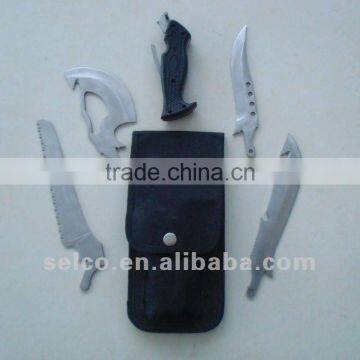 6pcs Hunting Fishing Knife Set