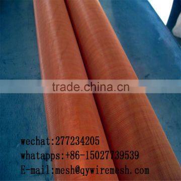 China 100 150 200 Mesh Red Copper Wire Mesh / Electromagnetic Shielding Fabric photo-3