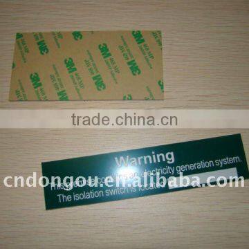 ABS adhesive PVC Label 3m clear stickers