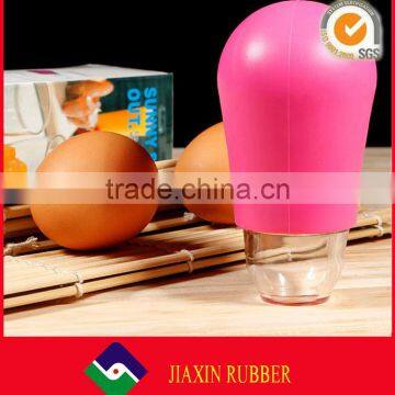 100% food grade silicone egg white separator, egg yolk suction separator divider filter