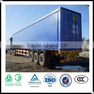 3 Axle Strong Box Semi Trailer , Van Semi Trailer , Grain Transport Truck Trailer