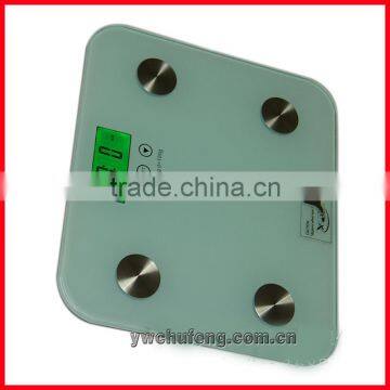 200kg Digital Body Fat Water Bone Calories BMI Analyser Glass Bathroom Scales photo-2