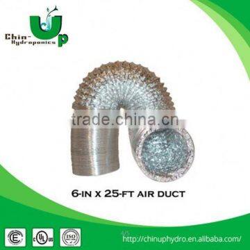 Hydroponics Aluminium Grow Room Ventilation Air Duct/ Flexible Insulated Duct/ 4 Inch Ventilation Duct