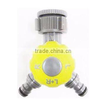 3/4"-1" 2-Way Snap-in Plastic Quick Coupling Garden Hose Connector photo-4