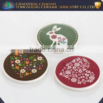 Handmade Colorful Ceramic Tile Coaster Set