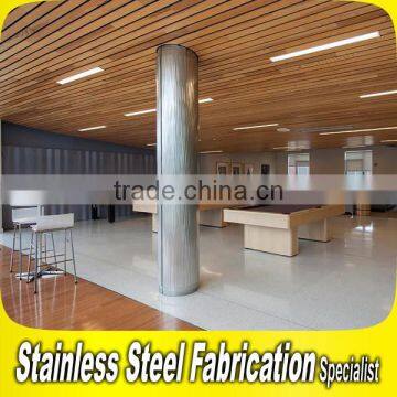 Interior Stainless Steel Column Cladding