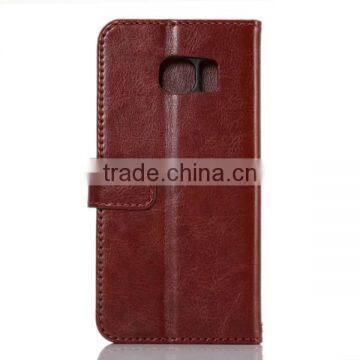 High Quality pu Leather Wallet Card Slot Holder Flip Case for Samsung S6 Edge, Flip Leather Case photo-5