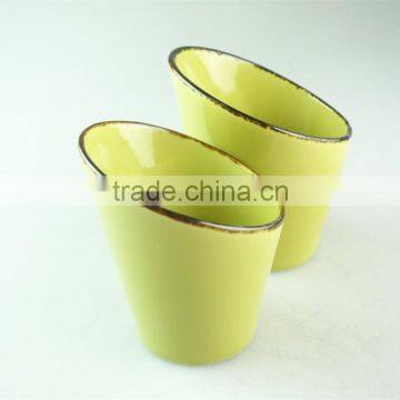 Hot sale ceramic cup, unique glazed ceramic cup without handle, cheap ceramic coffee cup in stock