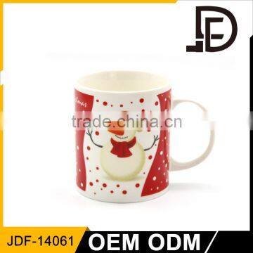 Drinkware porcelain christmas coffee mug manufacturer, christmas coffee mug design