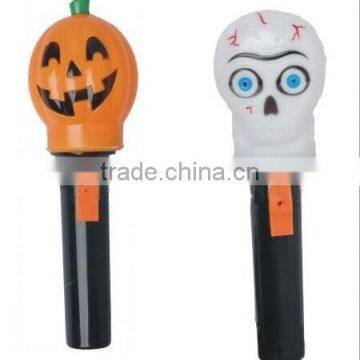 Hot sale plastic halloween pumpkin cute design led flashlight