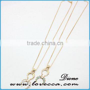 Fashion Jewelry White Stone Necklace Chain Turquoise Necklace photo-5