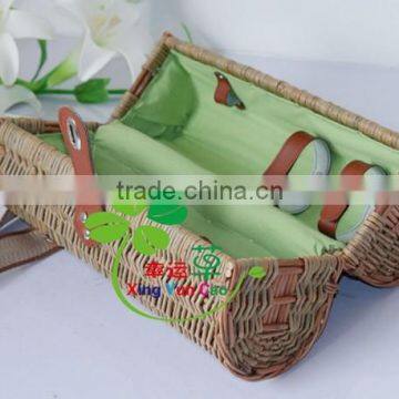 The Cheapest Beautiful Baket Spilt Willow for Wine, Wine Bottle Basket