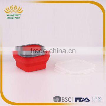 Silicone Collapsible Biodegradable Lunch Box photo-5