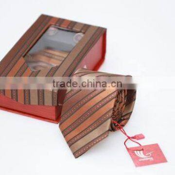 Set of Silk Neck Tie With Cufflinks and Handkerchief With Various Colors and Design photo-3