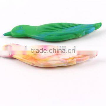 New Design Tie-dyed Bird Shaped 2 Color Crayon, 2 pk Multi-colored Bird Wax Crayon, Novelty Mix Color Bird Shaped Crayon Set photo-4
