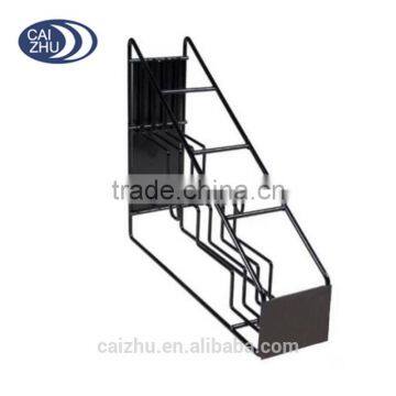 Black Durable Coatings Metal Wire 4 Bottles Display Rack Bar Stand Bottle Holder photo-2