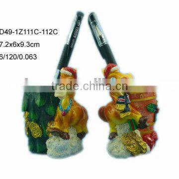 2014 resin horse pencil holder for office