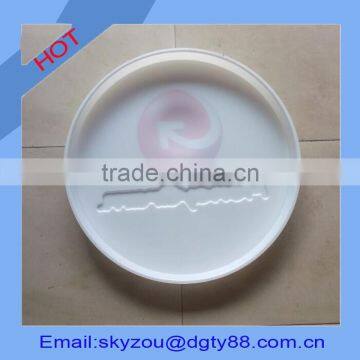 acrylic round shape shadow box led light kit with customized brand design