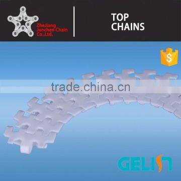 82.6-R150 Plastic Multiflex Small Radius Side Flexing Flat Top Chain photo-5