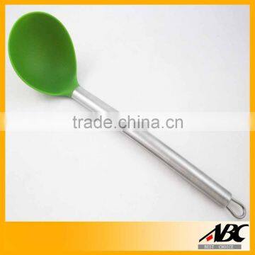 LFGB Stainless Steel Handle Nylon Soup Spoon