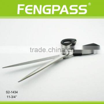 S2-1434 6" Full Stainless Steel With Plastic Handle and 2CR13 Stainless Steel Cutting Paper Office Scissors photo-3