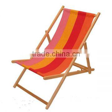 Folding Leisure Chaise Lounge Wooden Beach Chair photo-3