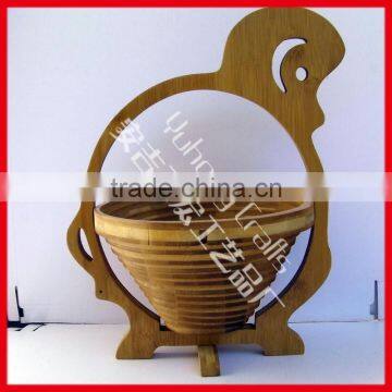 Export Only Factory Sale Eco-bamboo Folding Basket photo-2