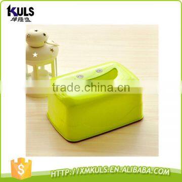 Cute Cartoon Square Face Tissue Box Plastic Tissue Box photo-2
