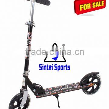 adult 2 wheel kick scooter,200mm ABEC-9 scooter with double suspension