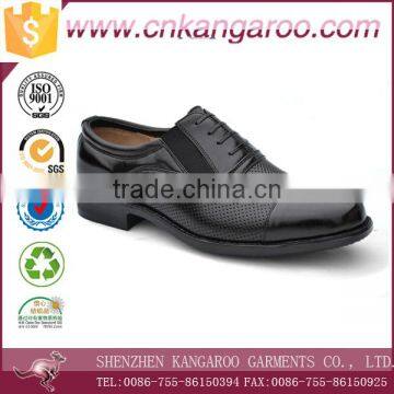 Made to Order Leather Upper Anti Slip Rubber Sole Officer Men Shoes photo-3