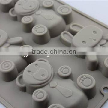 WCJB047 Silicone Cake Mold Chocolate Candy Cake Pan of Bakeware Color Randomly Non-stick Bake Ware Tools photo-3