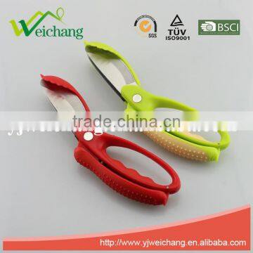 WCJ656 Premium Stainless Steel Precision Salad Kitchen Scissors & Salad Tongs In-one