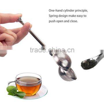 WCR269 Good Quality Stainless Steel Tea Tools Tea Strainer Tea Infuser Long Bending Handle Durable and Rust Resistant photo-3