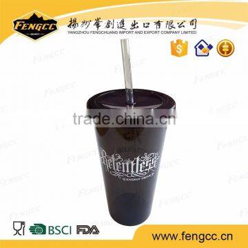 new arrival double wall Creative Juice straw cup