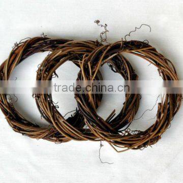 mini christmas rattan wreath for decoration