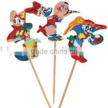 MM6067 100mm paper Donald Duck party picks for decoration