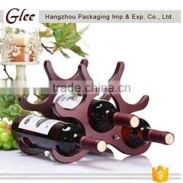 Luxurious Fashion Latest Style Round Handmade Wooden Wine Rack photo-2