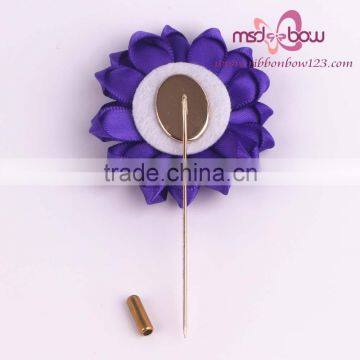 Eye-catching Artificial Flower Satin Brooch for Garment Decoration photo-6
