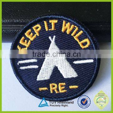 OEM Services Big Factory Backing Glue Heat Transfer Embroidery Patch for Clothing