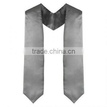 Silver Satin Graduation Stoles