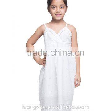 Names Of Girl Dresses Sleeveless White Frock Design 12 Year Girl Without Dress HSD6953 photo-2