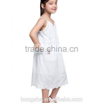 Names Of Girl Dresses Sleeveless White Frock Design 12 Year Girl Without Dress HSD6953 photo-3