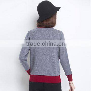 Casual Loose Woman Pullover Knitted Wool Sweater Women Lady Sweater photo-5