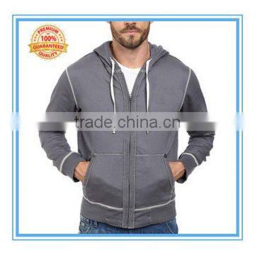 Men's Long Sleeve Contrast Stitch Hoodie