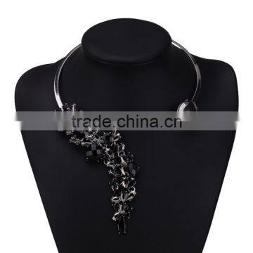 Bohemian Luxury Crystal Beads Cuff Collar Choker Necklace Women Multicolored Wedding Maxi Statement Jewelry photo-3