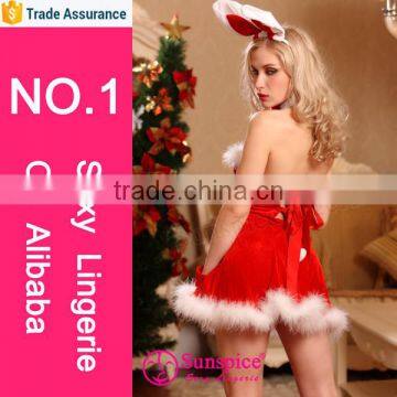 Queen Size Hot Sale Santa Claus Costume for Girl photo-2