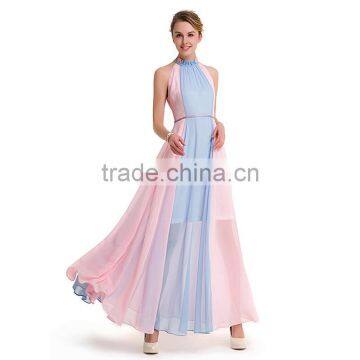 Long Maxi Dress Woman 2017 Pink Boho Maxi Dress photo-5