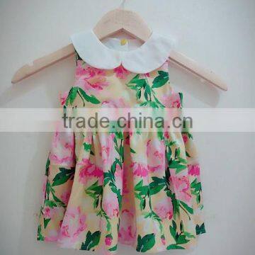 Girls Baby Frock Design Pictures Ruffle Sleeve Dress Children Cotton Vintage Dresses Baby Summer Clothing photo-2